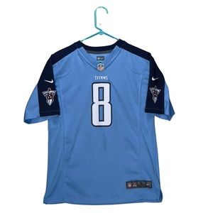 Nike NFL On Field Marcus Mariota‎ Tennessee Titans Football Jersey Youth Large.